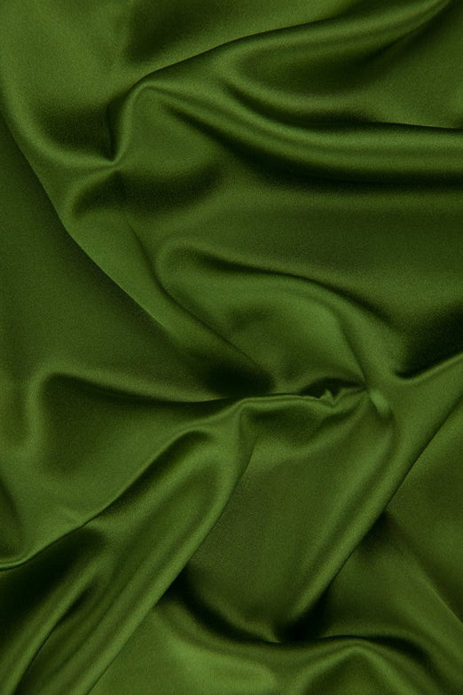 Grasshopper Silk Crepe Back Satin Fabric