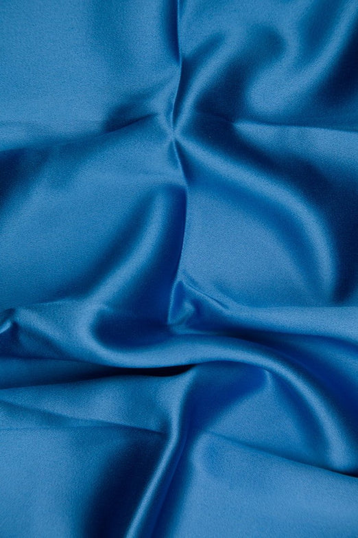 Ultramarine Silk Crepe Back Satin Fabric