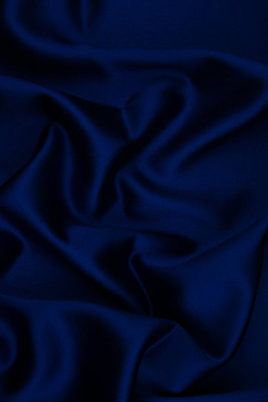 Royal Blue Silk Crepe Back Satin Fabric