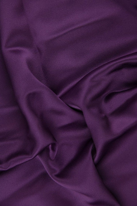Bright Violet Silk Crepe Back Satin Fabric