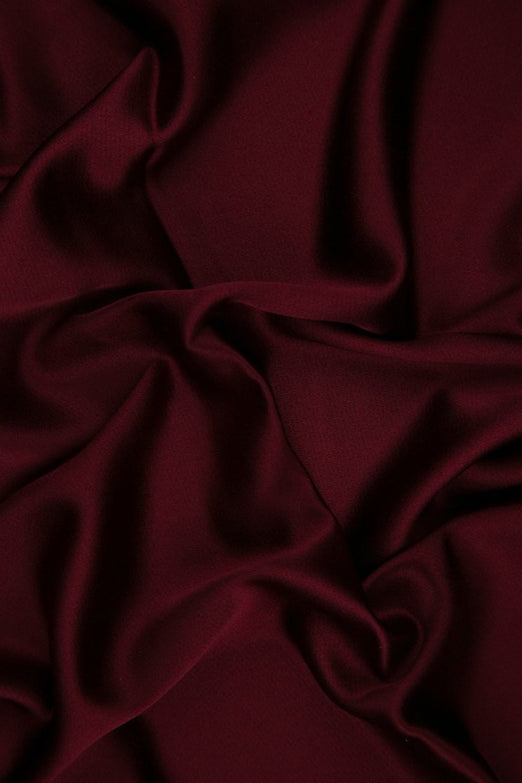 Rumba Red Silk Crepe Back Satin Fabric