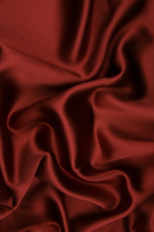 Cinnabar Silk Crepe Back Satin Fabric