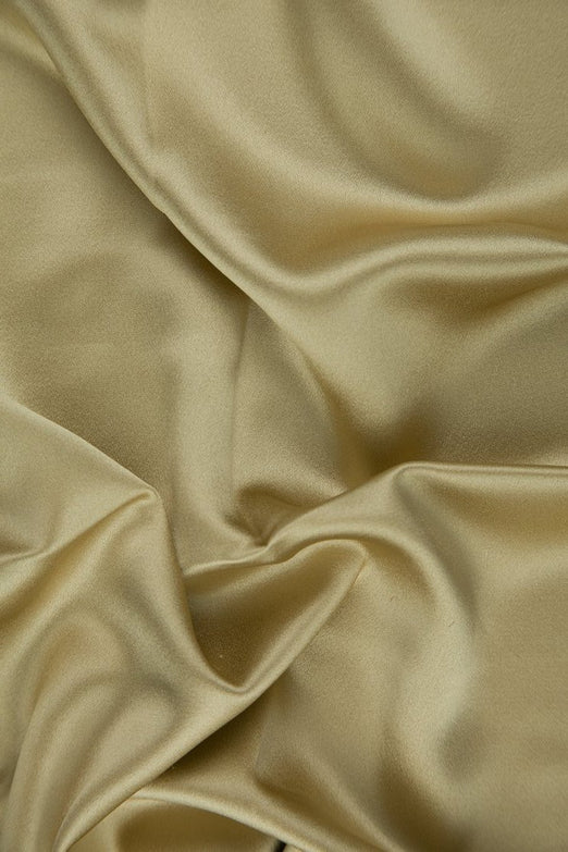 New Wheat Silk Crepe Back Satin Fabric