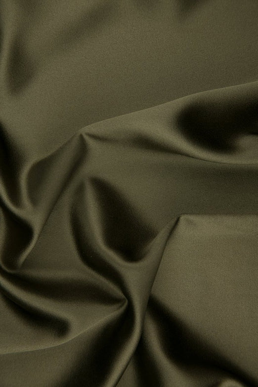 Sepia Silk Crepe Back Satin Fabric
