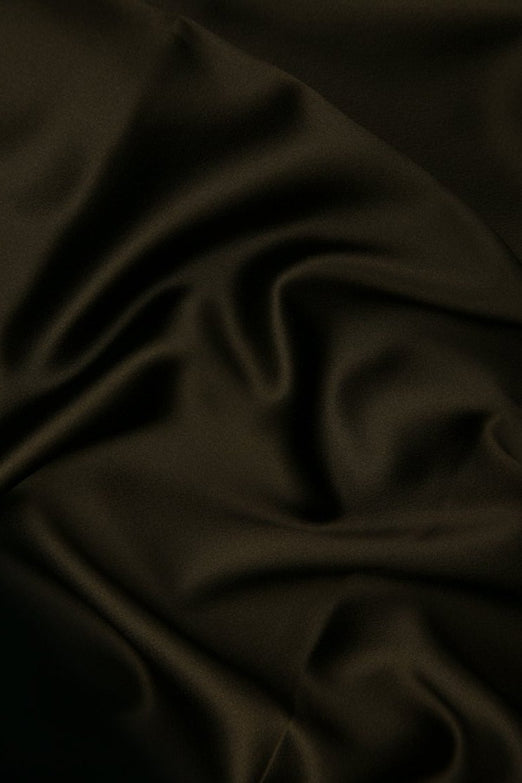 Chestnut Silk Crepe Back Satin Fabric