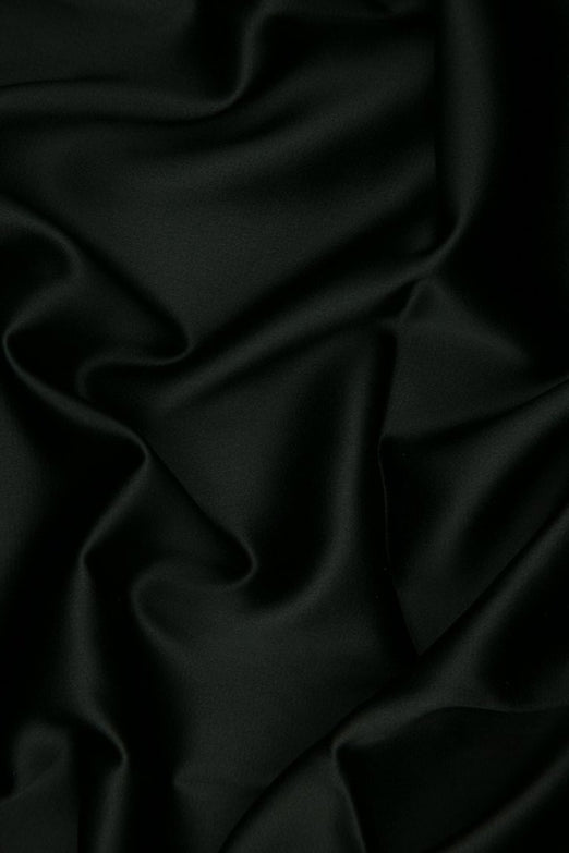 Dark Shadow Silk Crepe Back Satin Fabric
