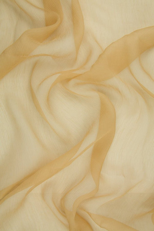 Sand Silk Crinkled Chiffon Fabric