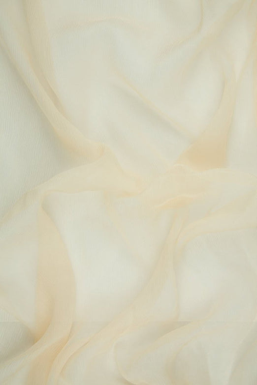 Appleblossom Silk Crinkled Chiffon Fabric