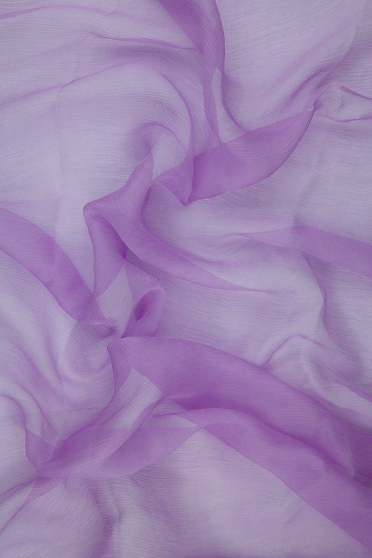 Lavendula Silk Crinkled Chiffon Fabric