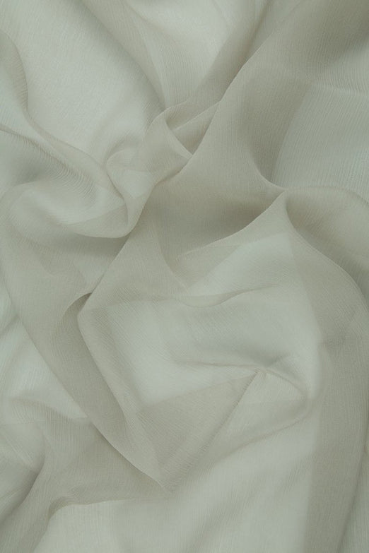 Berkshire Beige Silk Crinkled Chiffon Fabric
