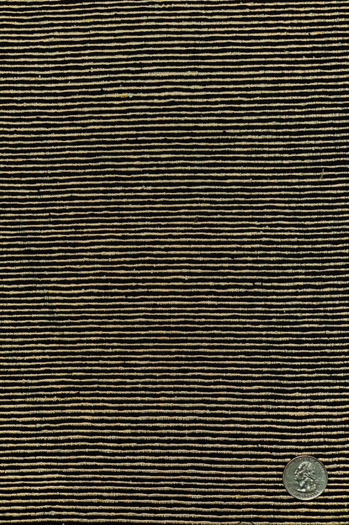 Outlet Black Gold Metallic Silk Tweed 01 Fabric