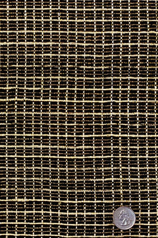 Black/Gold 65 Metallic Silk Tweed