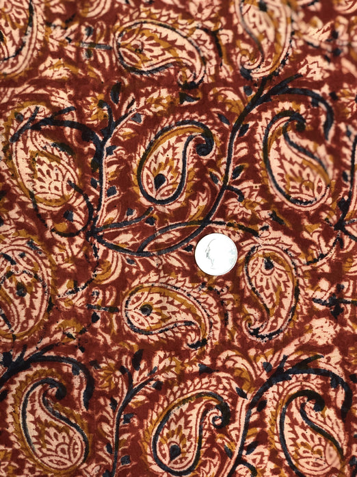 Multicolor Cotton Kalamkari Hand Prints CHP-195 Fabric