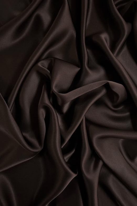 Dark Merlot Charmeuse Silk Fabric