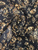 Black CP-008/1 Silk Chiffon Batik Hand Print Fabric