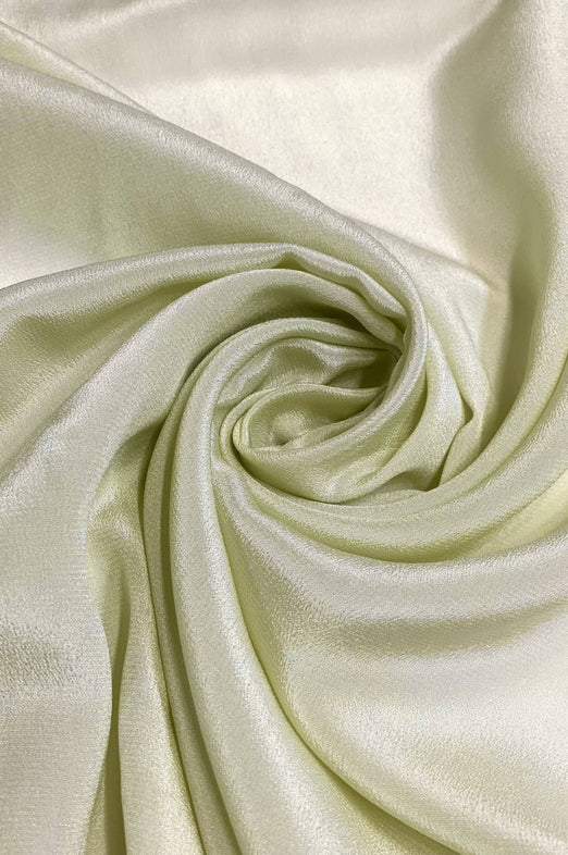 Lime Cream Light Silk Crepe CRP-003 Fabric