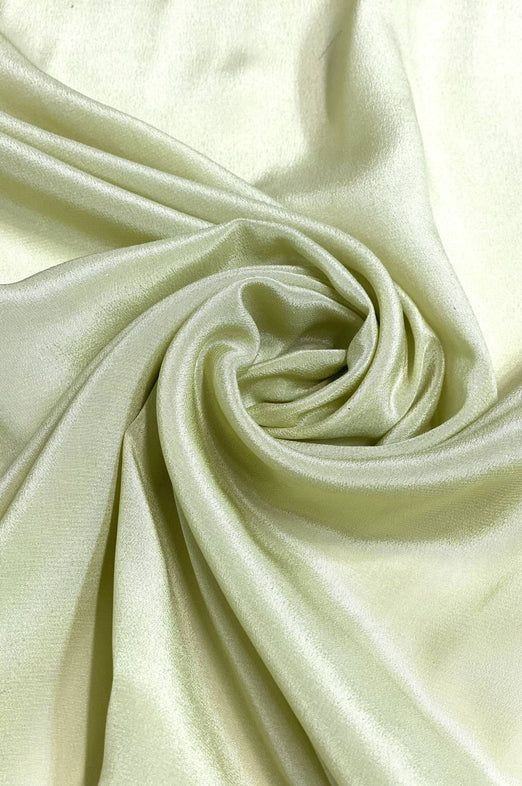 Lily Green Light Silk Crepe CRP-007 Fabric