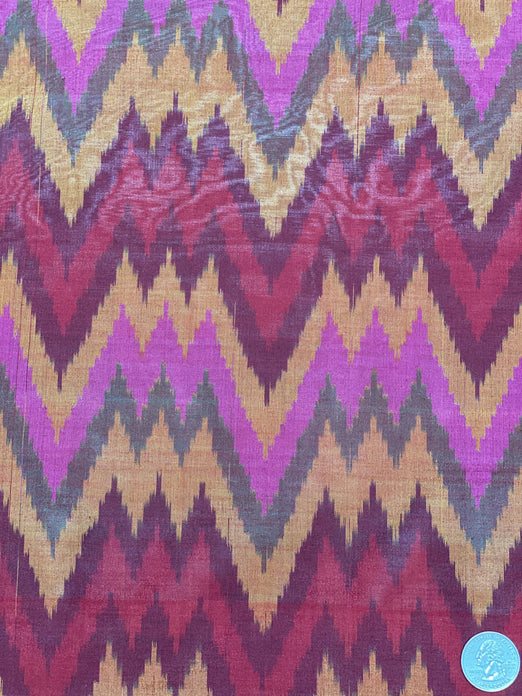Multicolor Cotton Silk Ikat CSIKT-001 Fabric