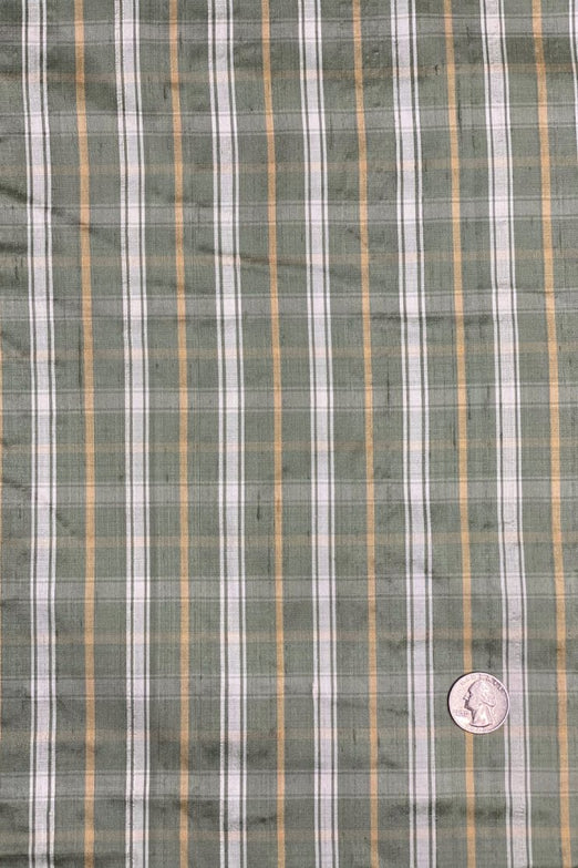 Mulitcolor Tartan Plaid Silk Shantng 475 Fabric