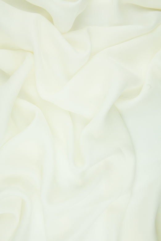 Whisper White Silk Double Georgette Fabric