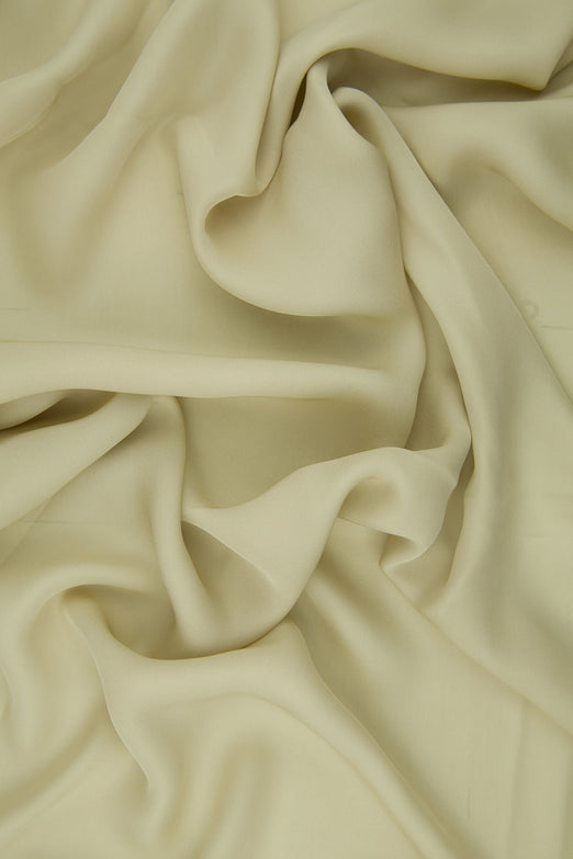 Khaki Silk Double Georgette Fabric