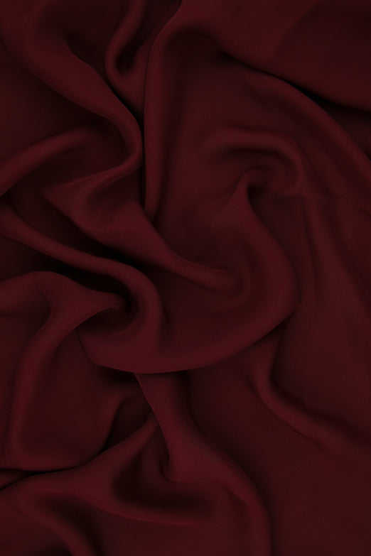 Reddish Brown Silk Double Georgette Fabric