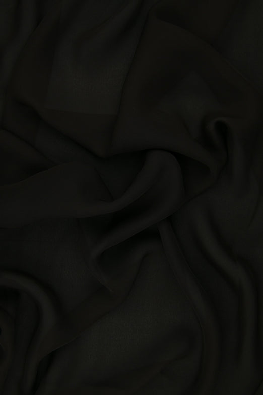 Dark Merlot Silk Double Georgette Fabric