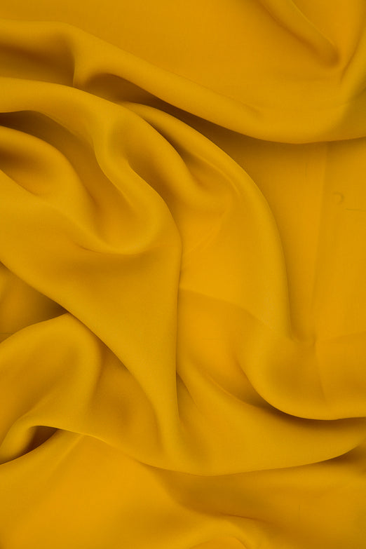 Golden Brown Silk Double Georgette Fabric