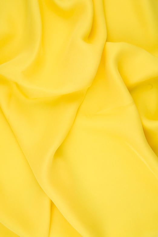 Primrose Yellow Silk Double Georgette Fabric