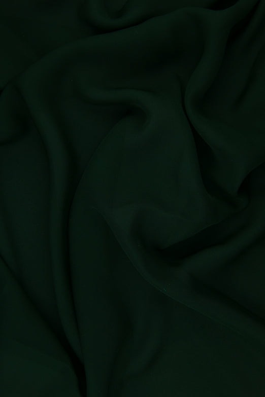 Forest Green Silk Double Georgette Fabric