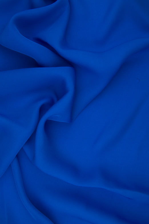 Cobalt Blue Silk Double Georgette Fabric