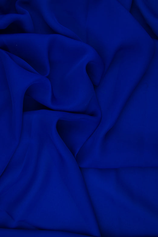 Royal Blue Silk Double Georgette Fabric