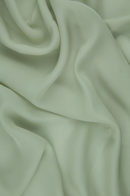 Vaporous Gray Silk Double Georgette Fabric