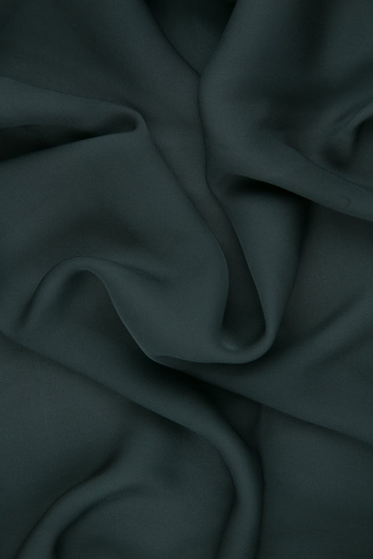 Pewter Silk Double Georgette Fabric