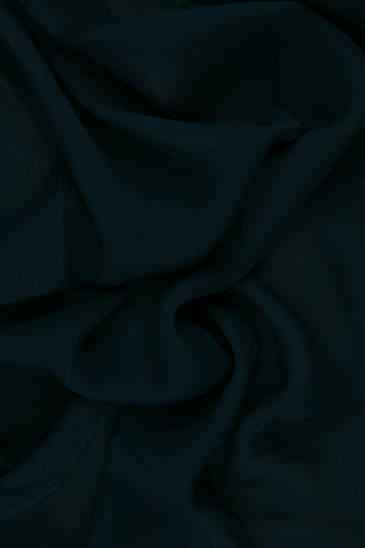 Dark Navy Silk Double Georgette Fabric