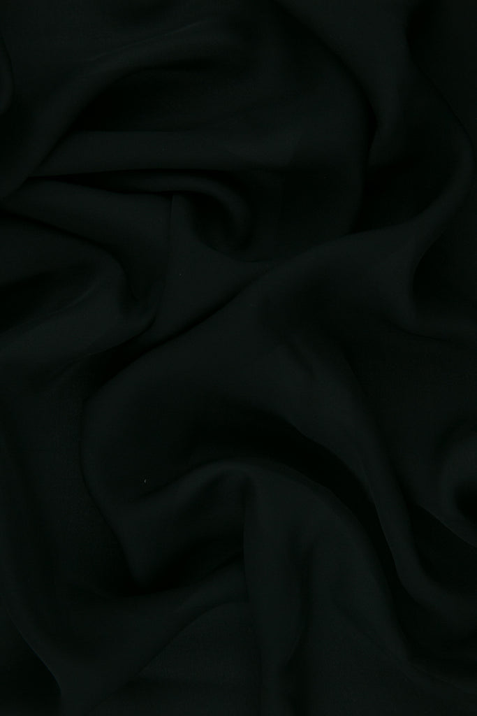 NY Designer Fabrics Black Silk Faille Fabric by The Yard