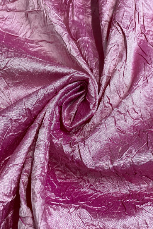 Pink Marble Crushed Silk Dupion Fabric