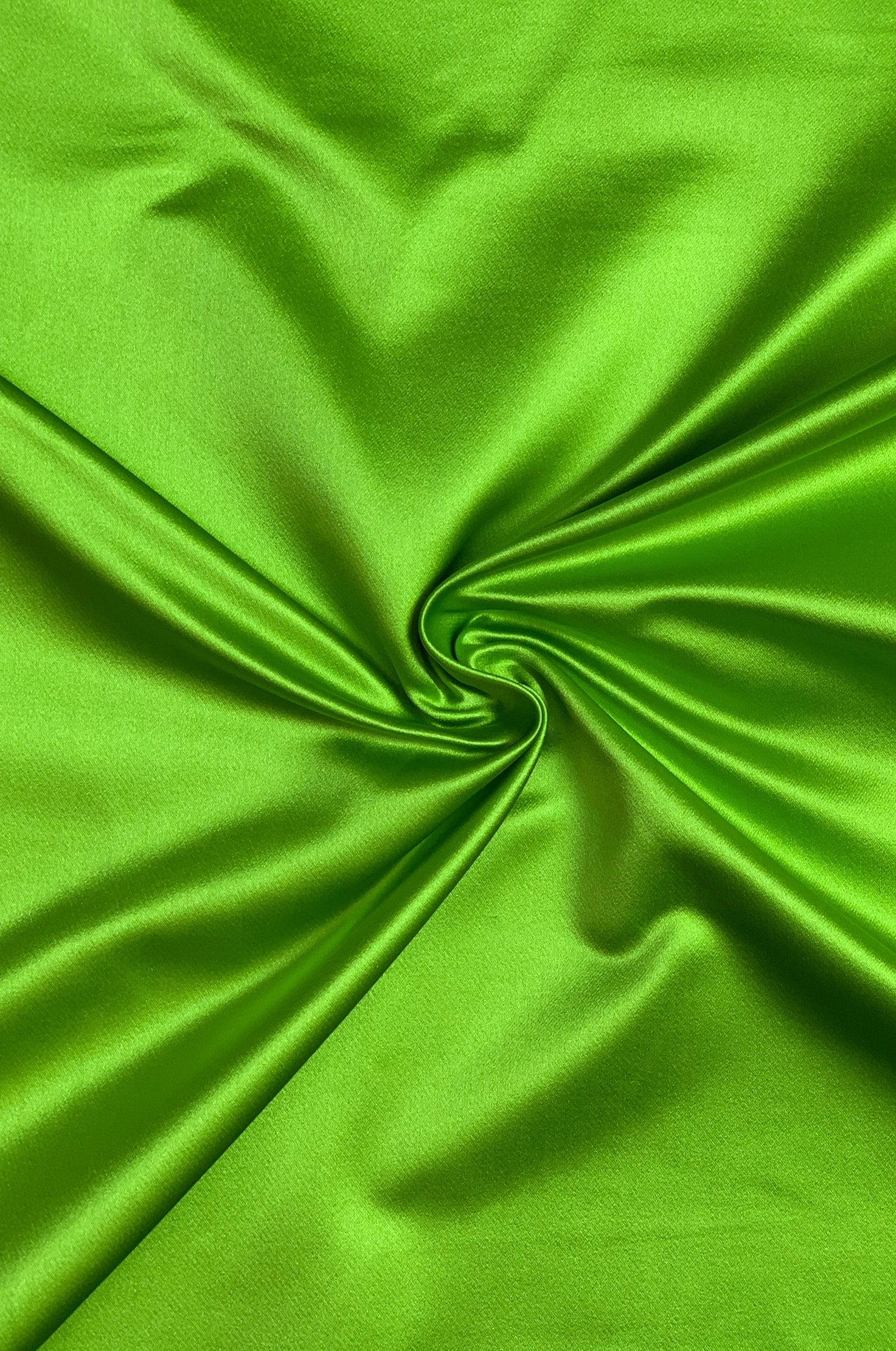 green satin fabric
