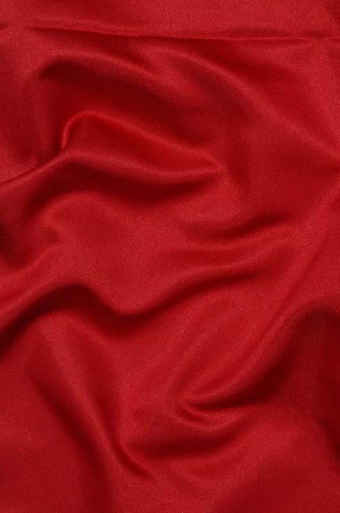 strapless open back dress Solid Silk Duchess Satin - Deep Red main image 1
