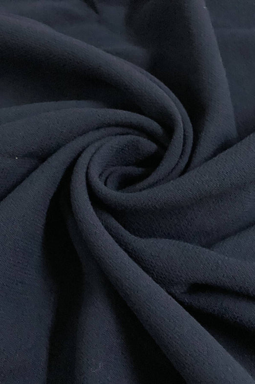 Navy Double Wool Crepe DWC-002 Fabric