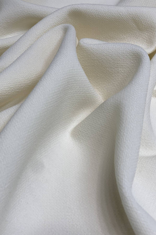 Whisper White Double Wool Crepe DWC-001 Fabric