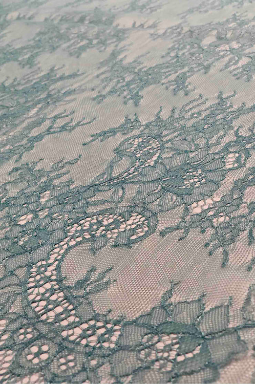 Aqua French Plain Lace FLP-002/24 Fabric