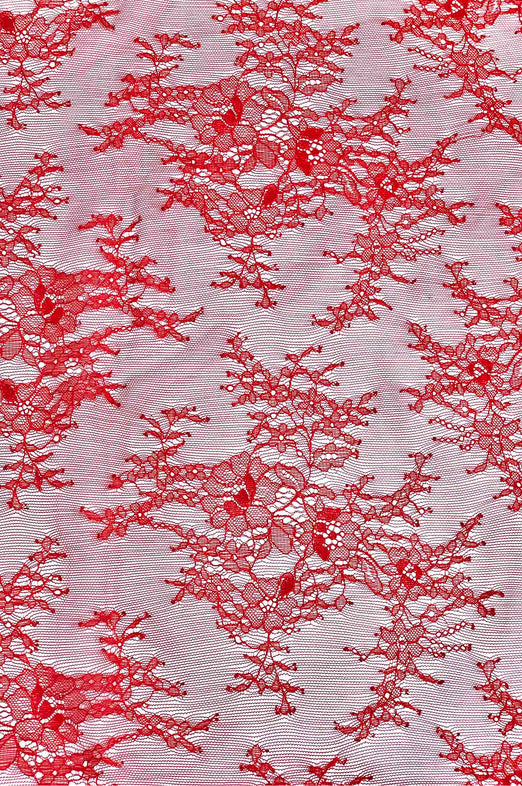 Tomato French Plain Lace FLP-002/28 Fabric