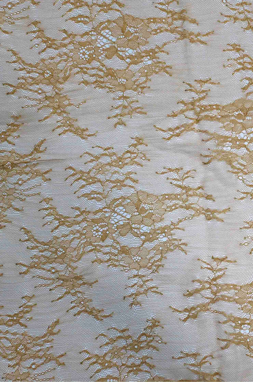 Spruce Yellow French Plain Lace FLP-002/3 Fabric
