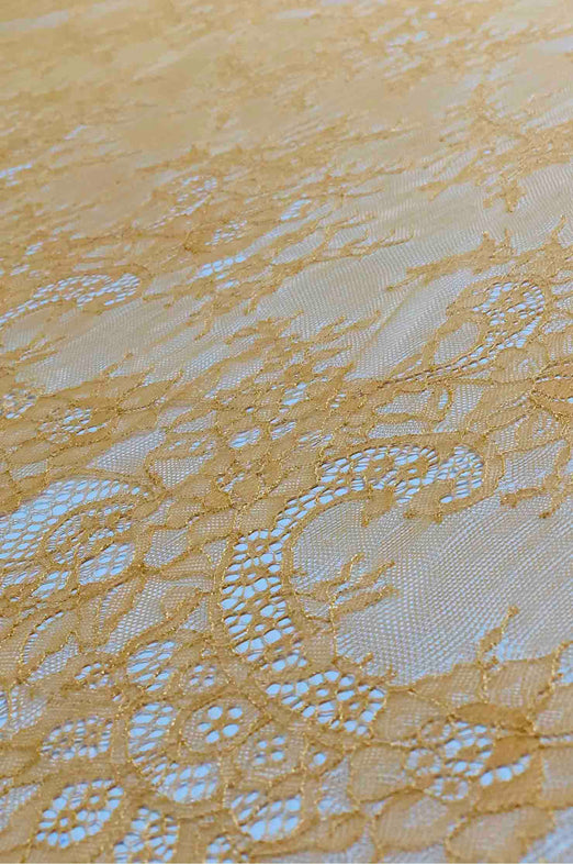 Gold Earth French Plain Lace FLP-002/4 Fabric