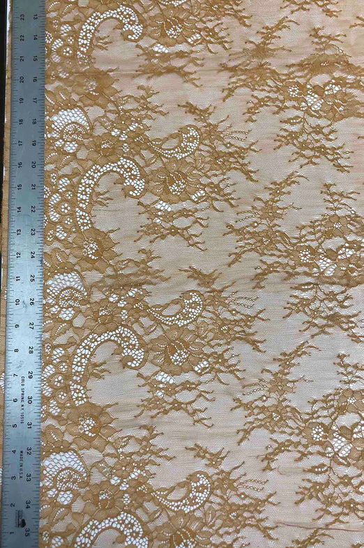 Inca Gold French Plain Lace FLP-002/5 Fabric
