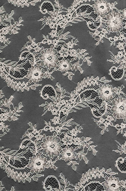 Whisper White French Plain Lace FLP-004/69 Fabric