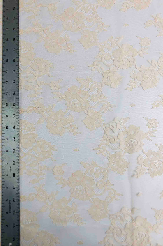 Nude French Plain Lace FLP-005/10 Fabric