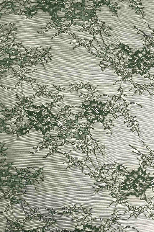 Elm Green French Plain Lace FLP-010 Fabric