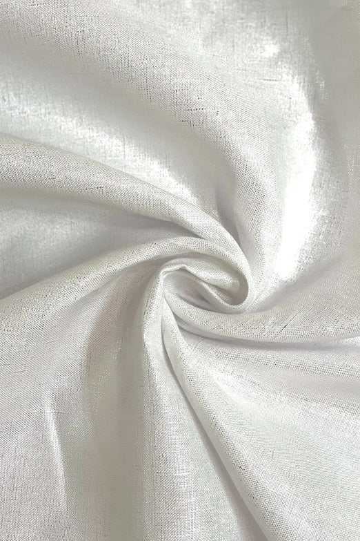 White Metallic Linen